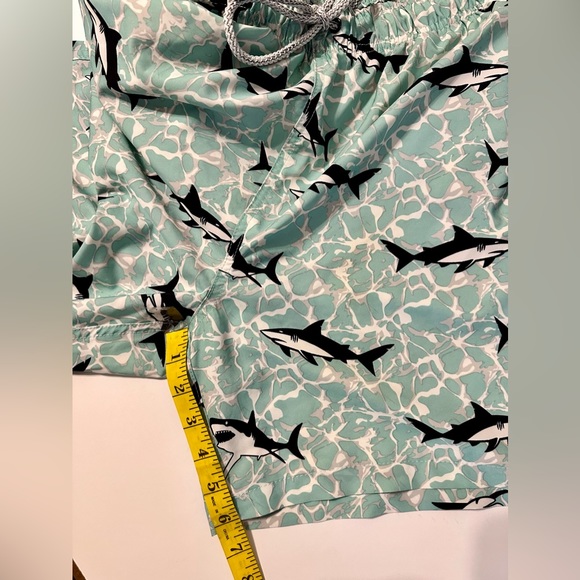 Rainforest Jaws II Quick-dry Swim Trunks Four Way Stretch Water Resistant Aqua L - Picture 5 of 9